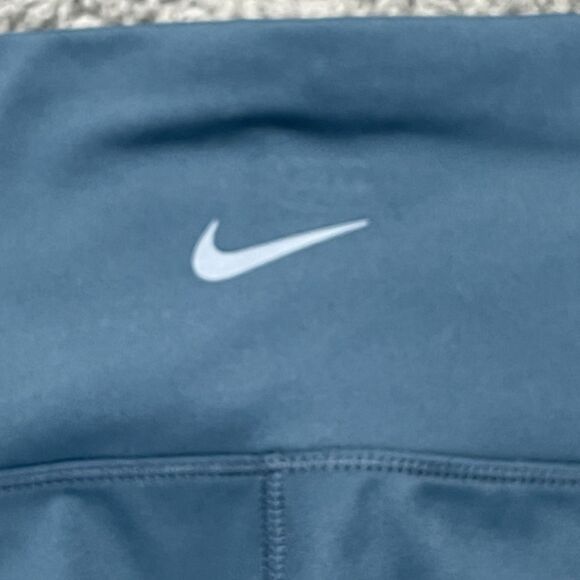 New Nike One Wrap High Waisted 7/8 Leggings Extra Small Womens Armory Blue Green - Picture 4 of 6
